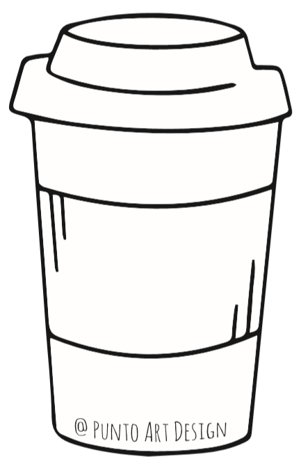 Coffee Cup Template Free Printable Punto Art Design