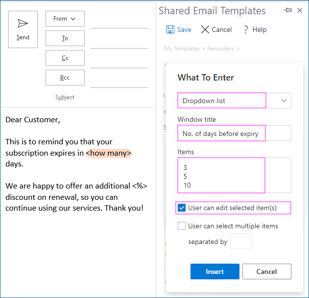 Create Outlook Email Template With Fillable Fields Variables And 