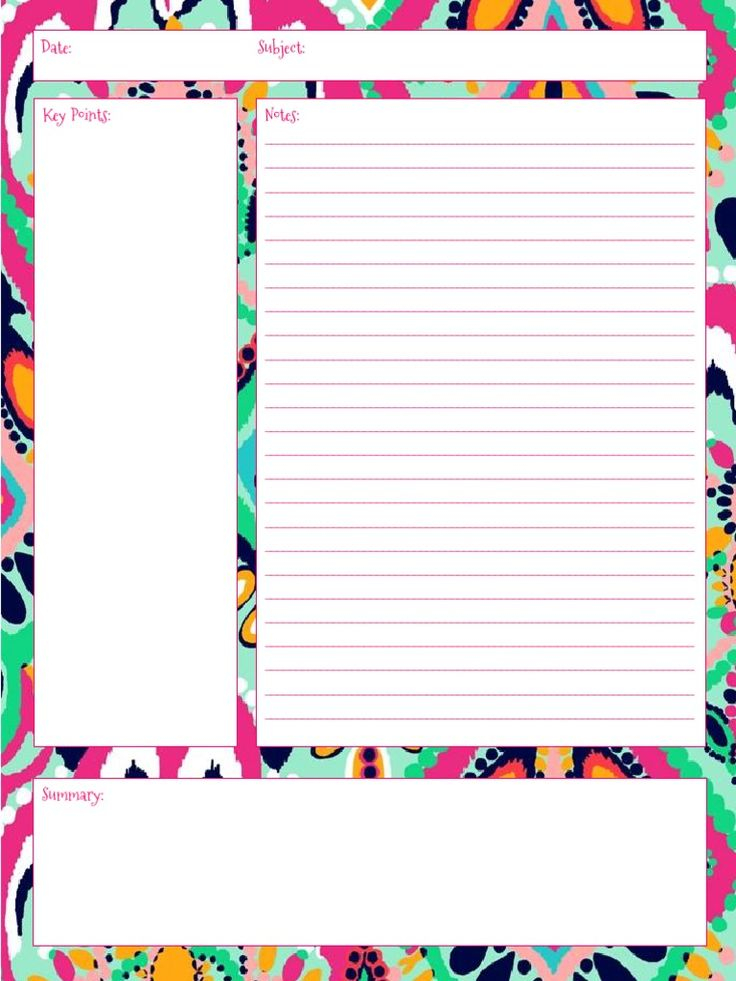 Crown Jewels Note Taking Sheet Notes Templates Notes Template Good 