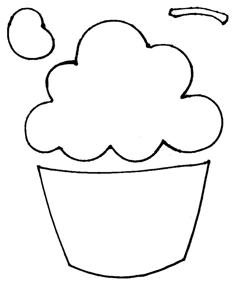 Cupcake Drawing Template At GetDrawings Free Download