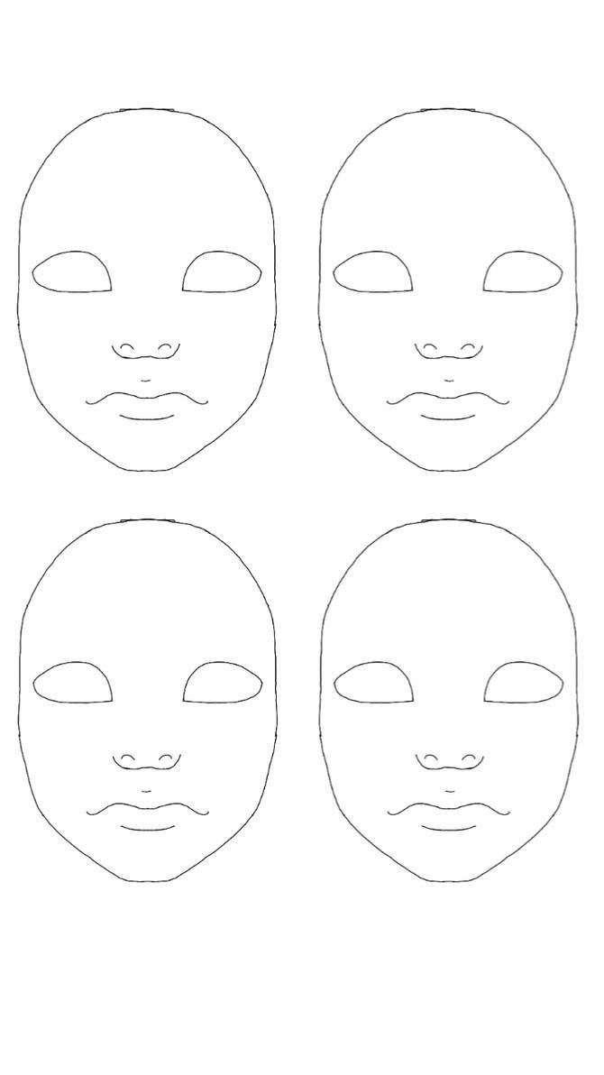 Doll Face Painting Practice Sheet By Oceanblue Art On DeviantArt Doll 