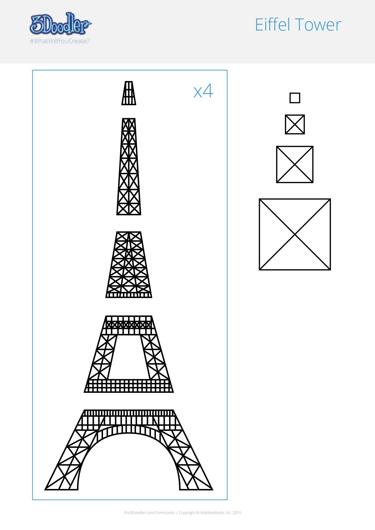 Eiffel Tower 3D Pen Creation Library