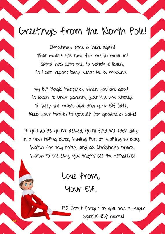 Elf On The Shelf Arrival Letter Template Letternew Co Editable Elf 