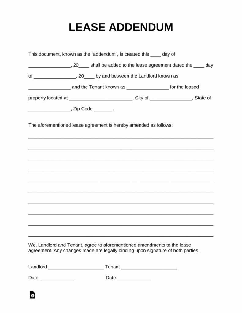 Explore Our Sample Of Addendum To Lease Agreement Template Lease