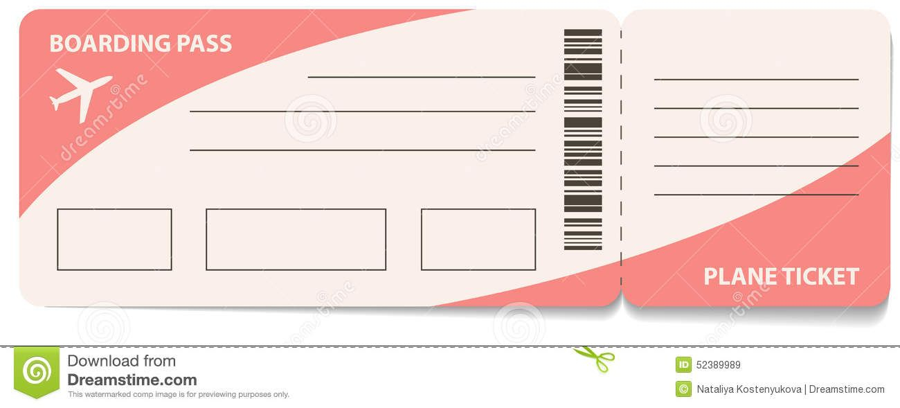 Fake Airline Ticket Template Gallery Template Design Ideas Ticket