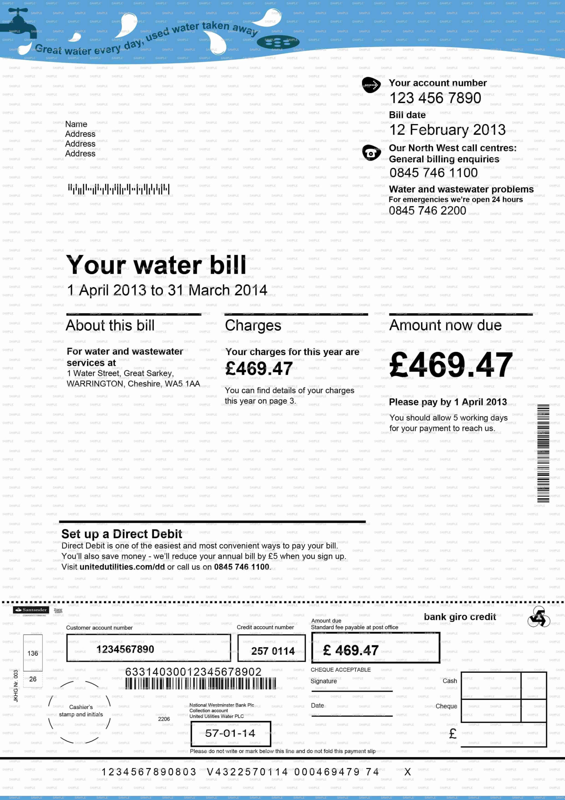 Fake Cable Bill Template Free PRINTABLE TEMPLATES