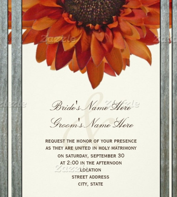 Fall Wedding Invitation Template 15 PSD Formats Download Free 
