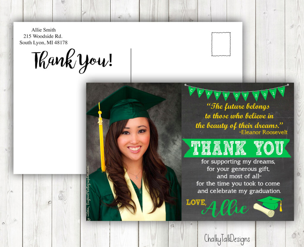 FREE 10 Graduation Thank You Cards In PSD AI EPS Vector Examples