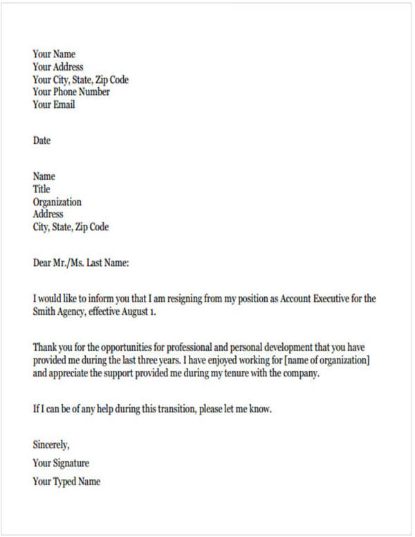 FREE 11 Teacher Resignation Letter Samples And Templates In PDF MS Word