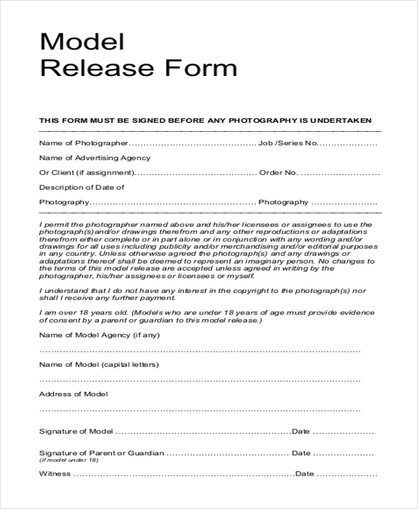 FREE 12 Sample Release Forms In PDF MS Word Excel