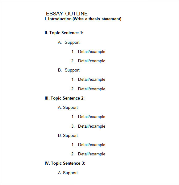 FREE 13 Sample Blank Outline Templates In PDF MS Word Google Docs