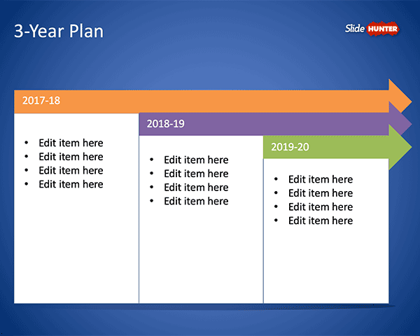 Free 3 Year Plan Template For PowerPoint Free PowerPoint Templates