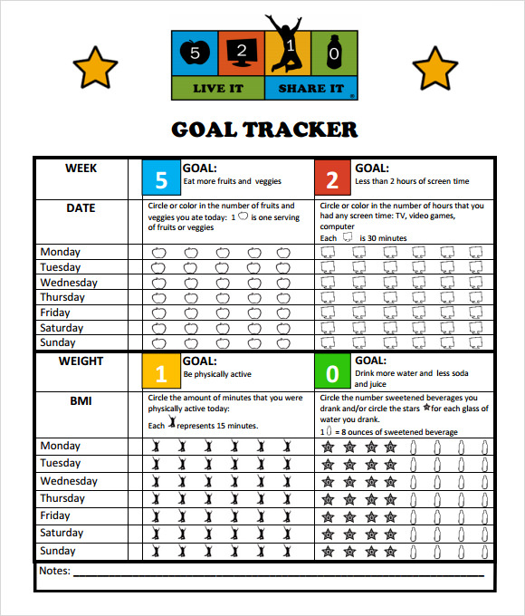 FREE 9 Goal Tracking Samples In PDF Excel
