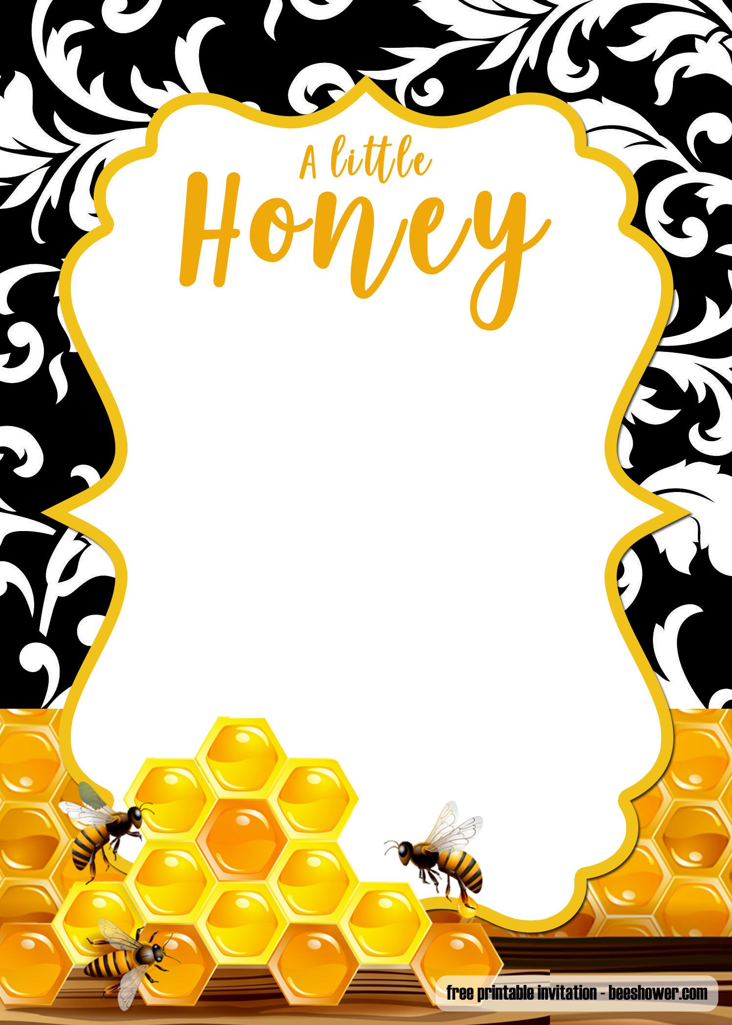 FREE Bee Baby Shower Invitations For A Mommy To Bee Bee Baby Shower 