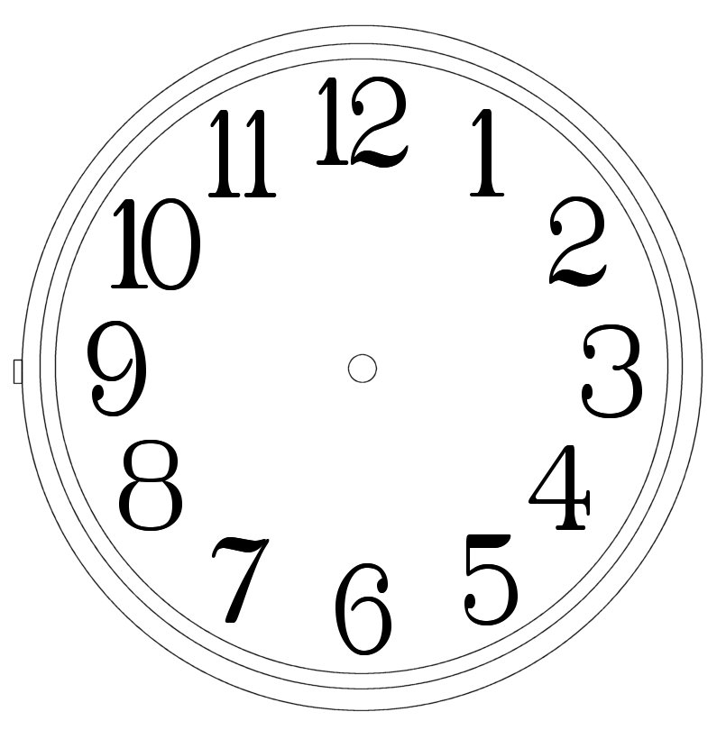 Free Blank Clock Face Printable Download Free Blank Clock Face
