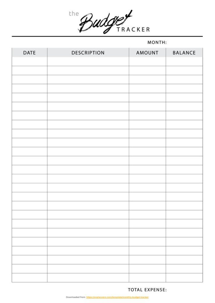 Free Budget Template Goodnotes