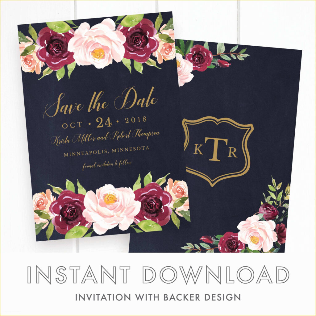 Free Customizable Save The Date Templates Of Save The Wedding Date