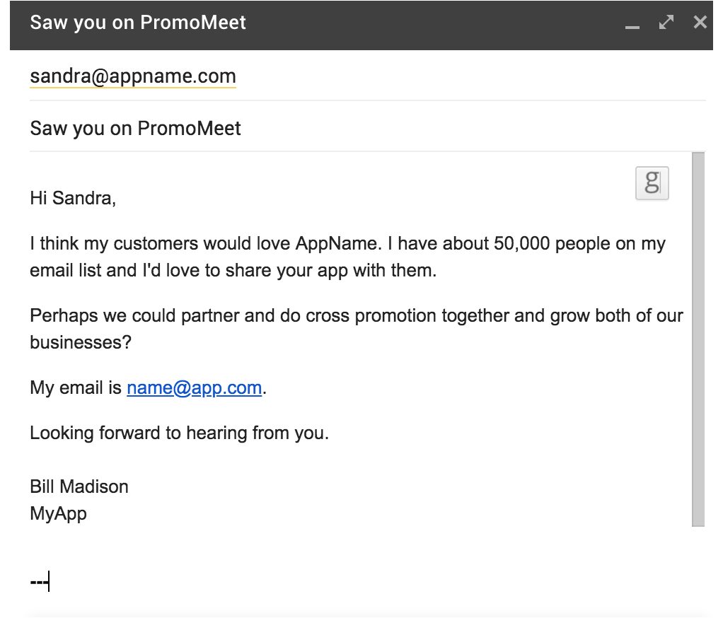 Free Email Templates For Strategic Partnerships Cross Promos And Co