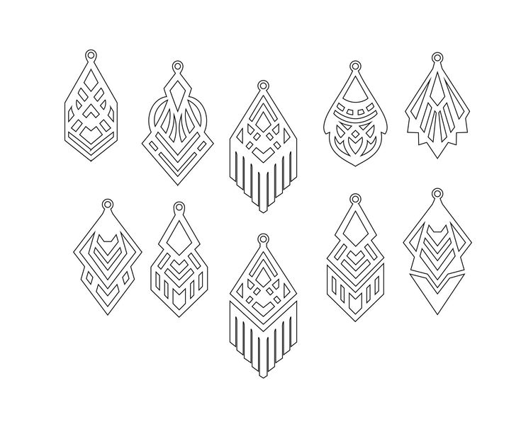 Free Leather Earring Template Svg File Leather Earring Template 