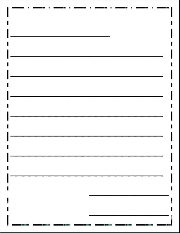 Free Letter Templates Printable Sample Friendly Letter Writing 