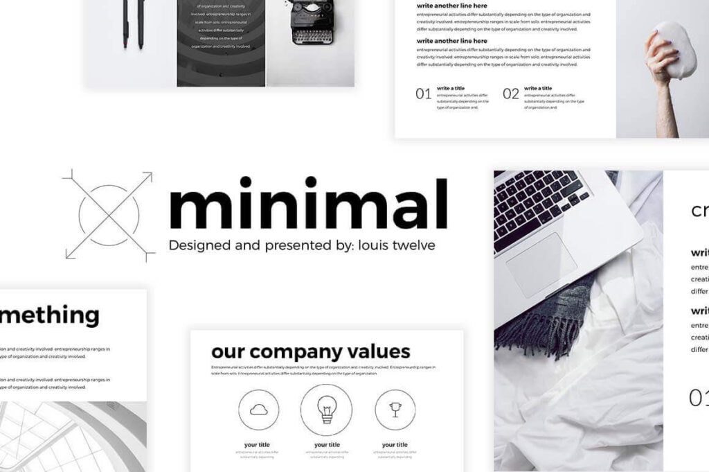 Free Minimal Powerpoint Template Create Your PPT Easy