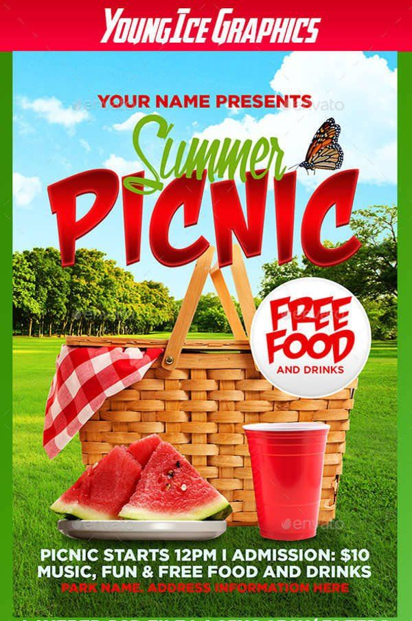 Free Picnic Flyer Template 62 Summer Flyer Designs Psd Eps Word Flyer 