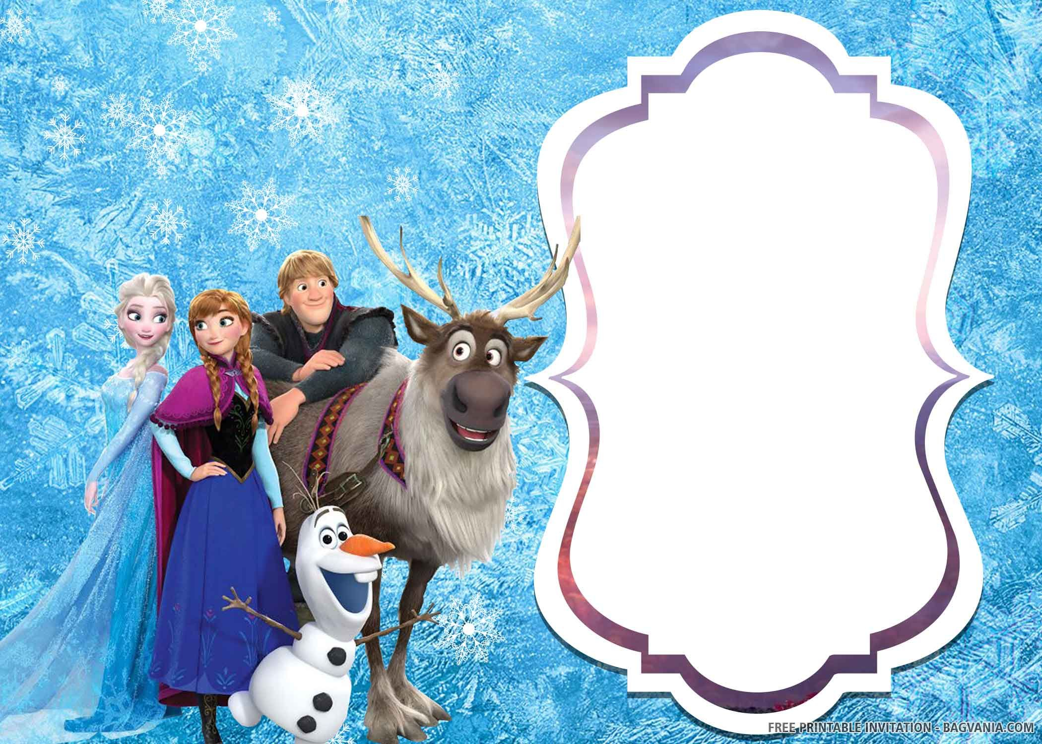  FREE PRINTABLE Elsa Of Frozen 2 Birthday Invitation Templates 
