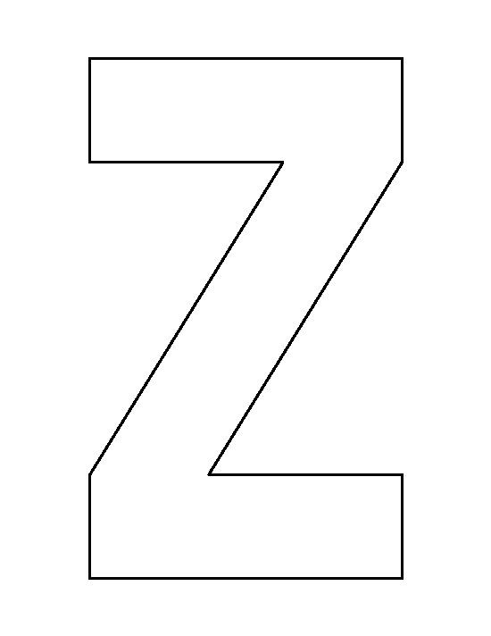 Free Printable Letter Z Template Letter Z Pattern Use The Printable