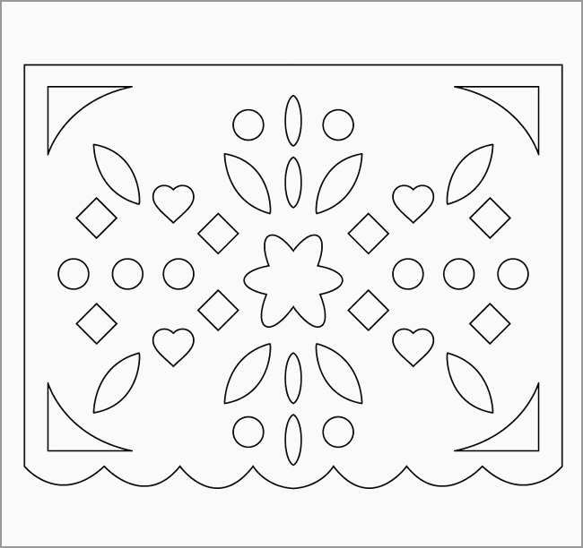 Free Printable Papel Picado Template Best Moldes Para Hacer Papel