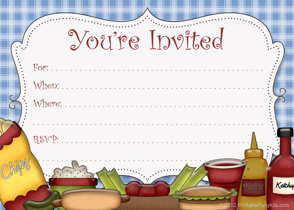 Free Printable Party Invitations Free Printable Picnic Announcement