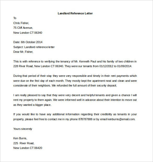 Free Reference Letter Templates 24 Free Word PDF Documents Download 