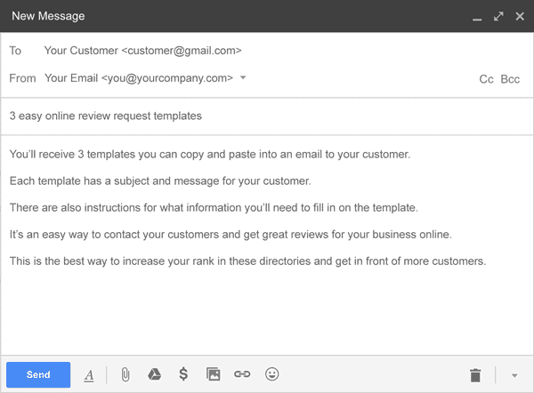 Free Review Request Email Templates Get More Online Reviews Page 1 Of 0