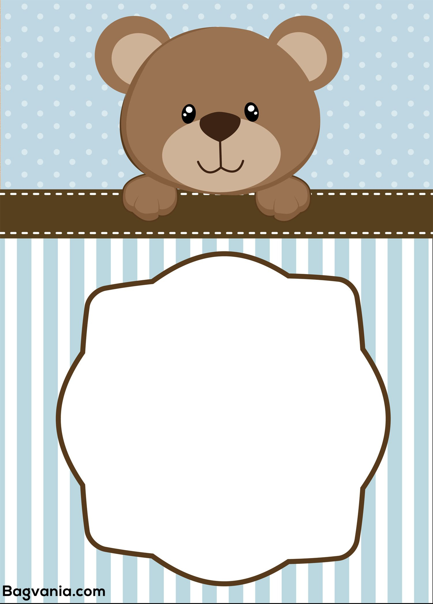 Free Teddy Bear Birthday Invitation Templates Bagvania FREE Printable 