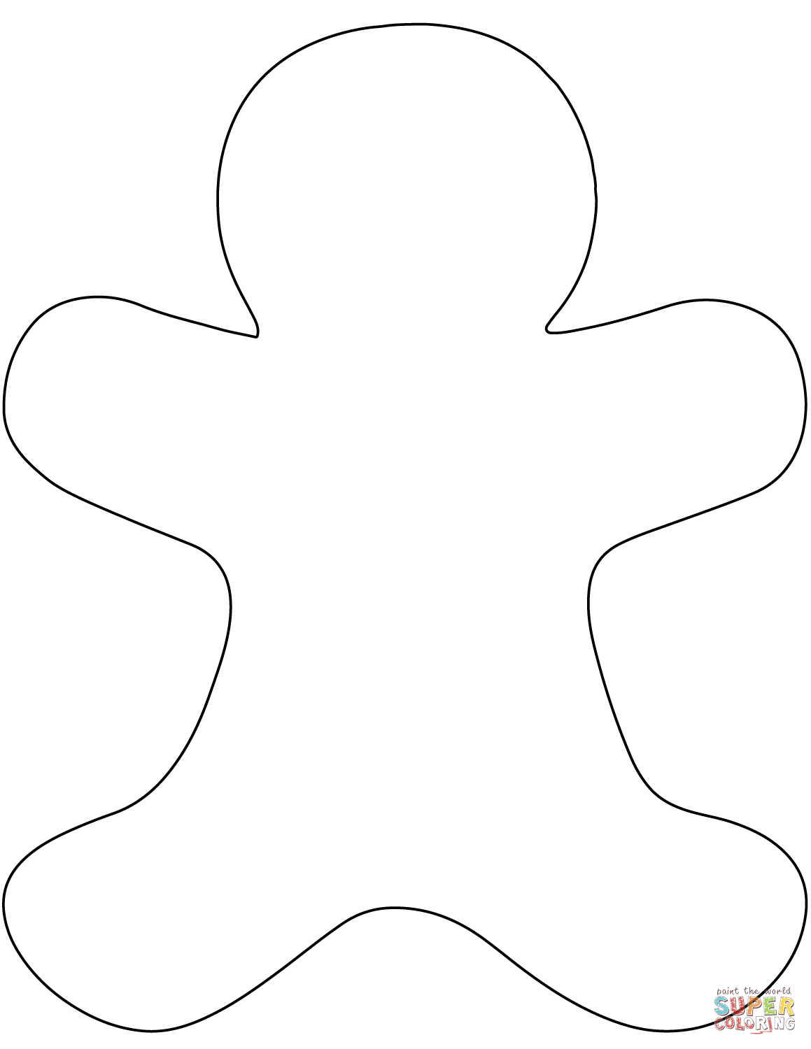 Gingerbread Man Outline Clipart 10 Free Cliparts Download Images On 