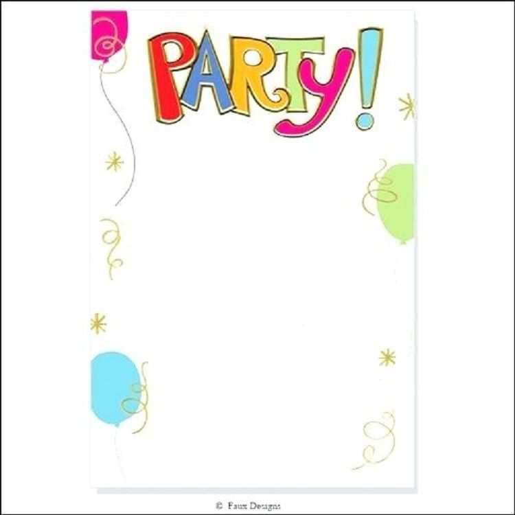 Google Doc Party Invitation Template Cards Design Templates