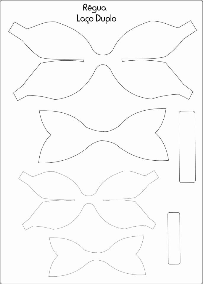 Hair Bow Template Printable Refreshing Hair Bow Templates Cost free 