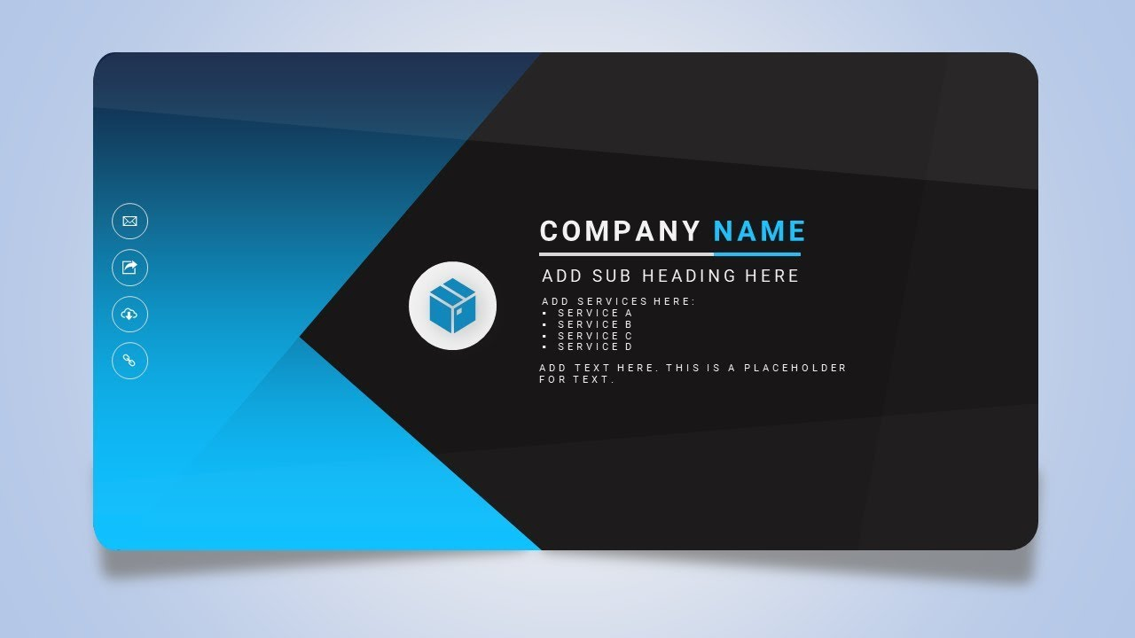 How To Design A Creative Business Or Name Card In Microsoft Office 