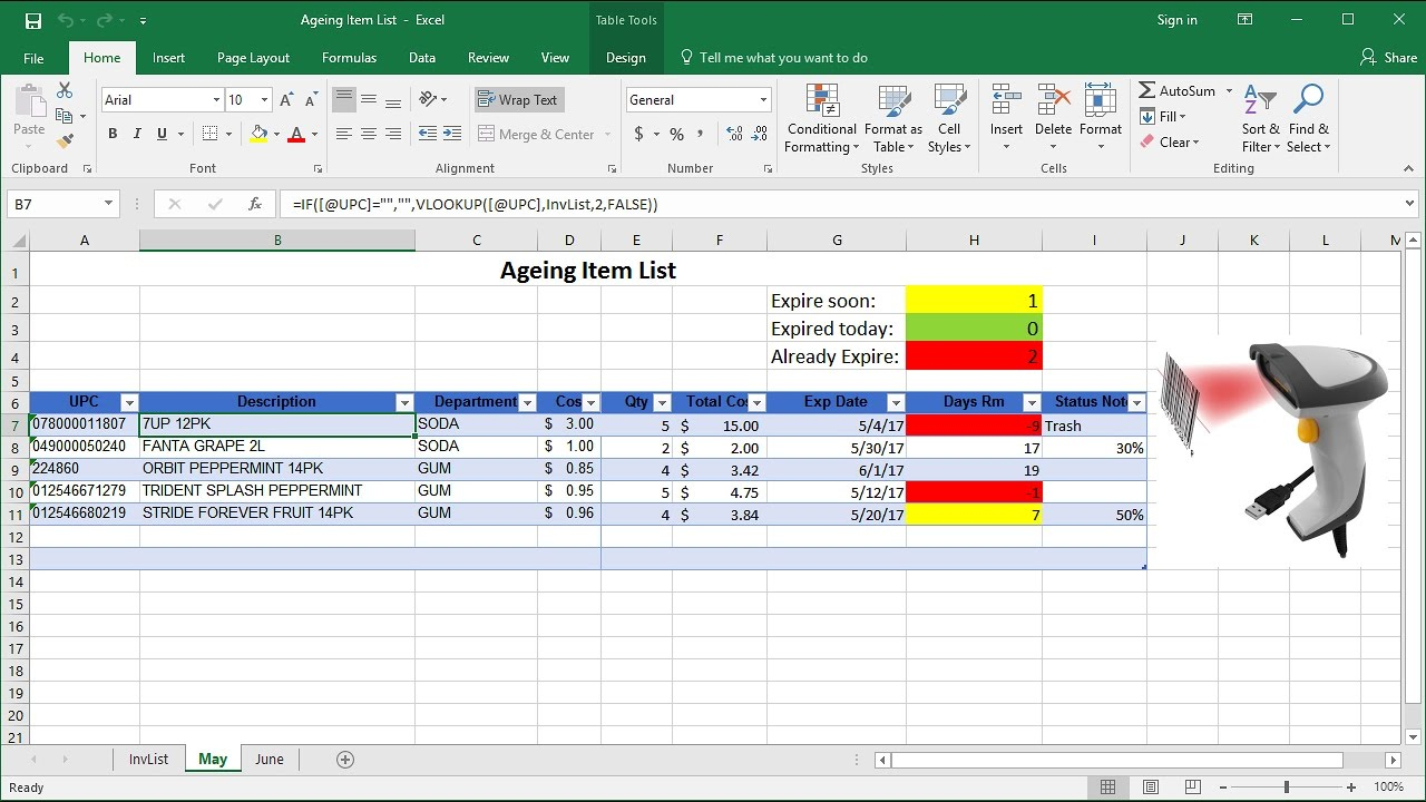 How To Manage Expired Items In Excel YouTube