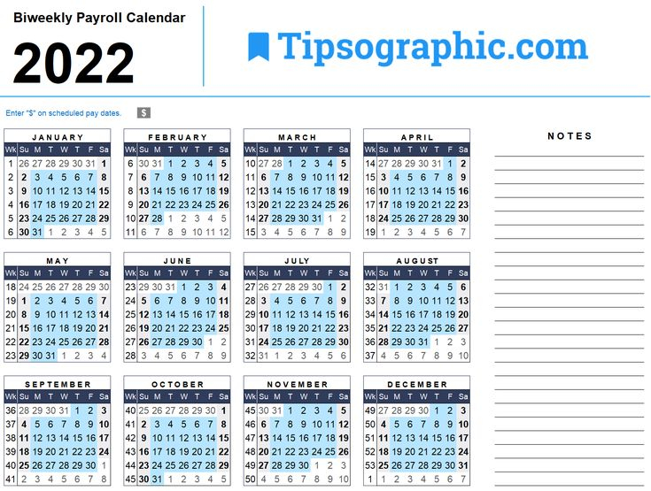 I Just Downloaded A Simple Free 2022 Biweekly Payroll Calendar For