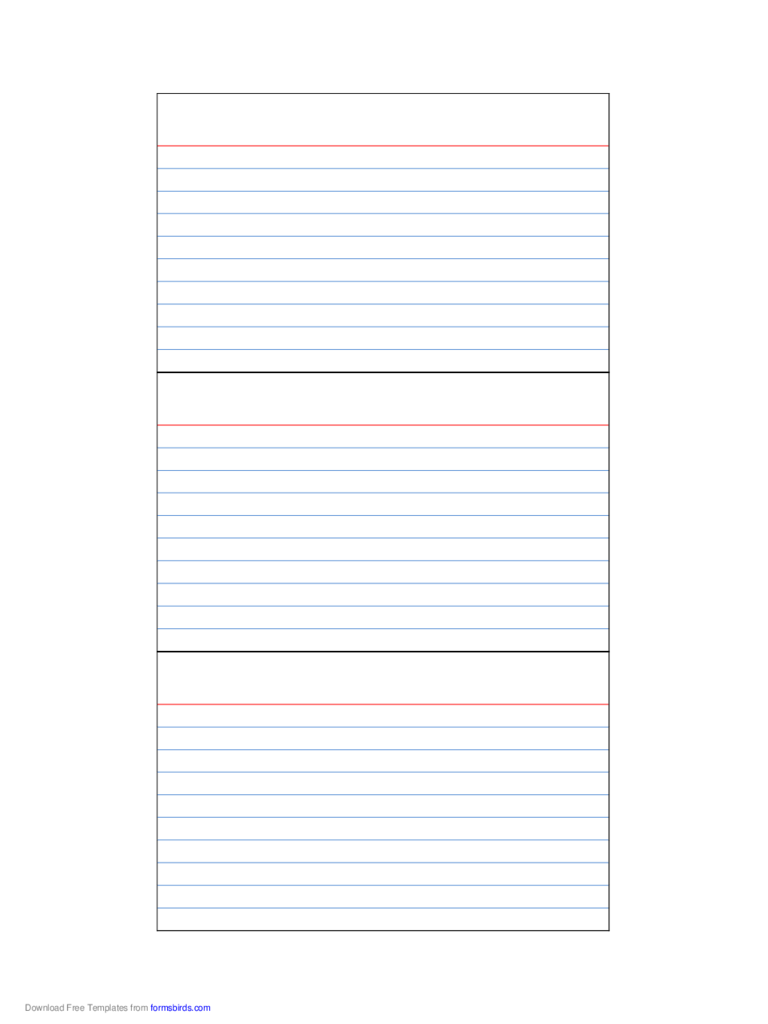 Index Card Template 4 Free Templates In PDF Word Excel Download
