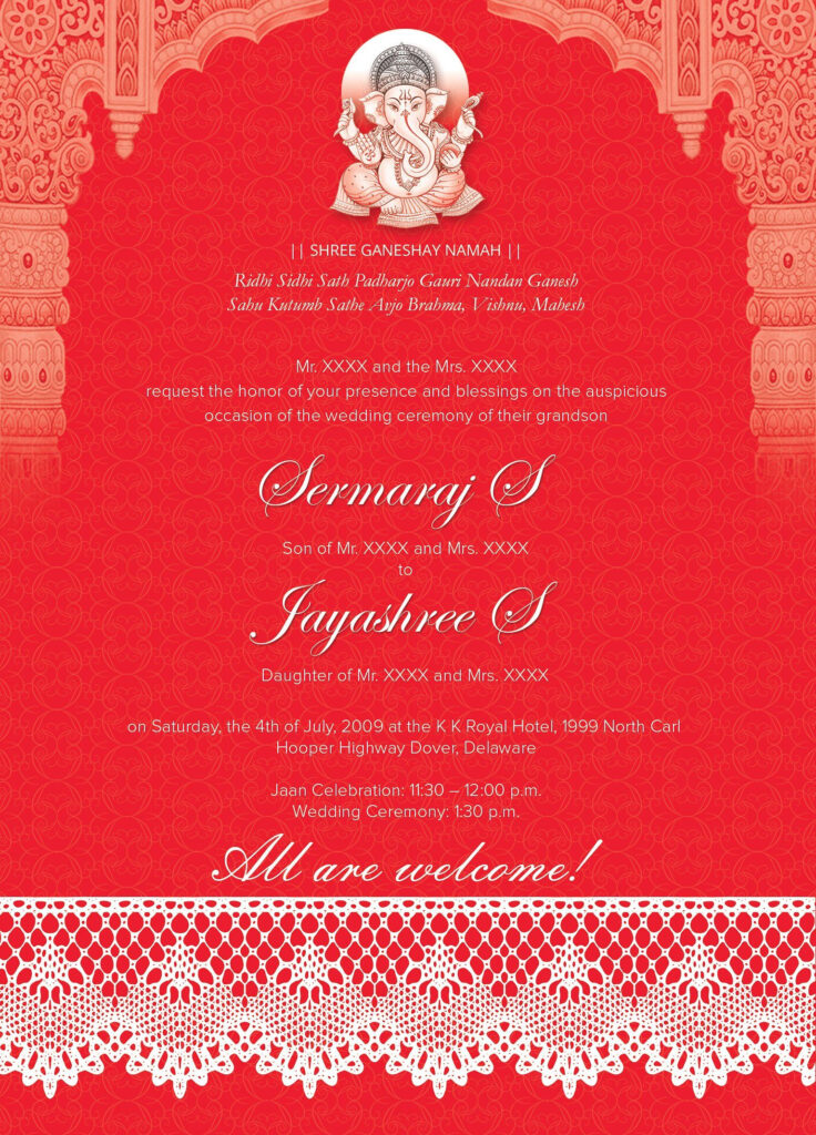 Indian Wedding Card 01 3 Colors By Studio Designs On creativem