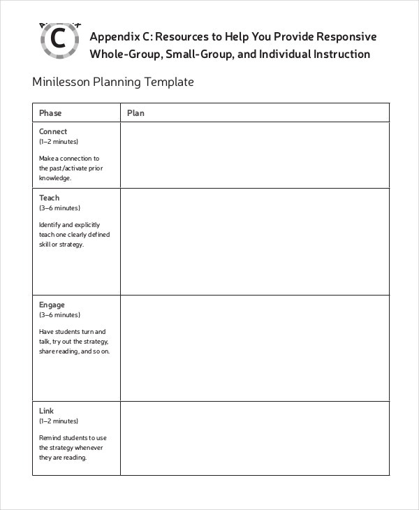 Lesson Plan Template 14 Free Word PDF Documents Download Free