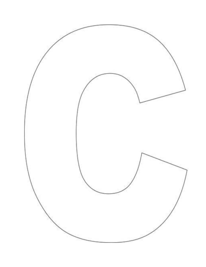 Letter C Template Lettering Letter C Song