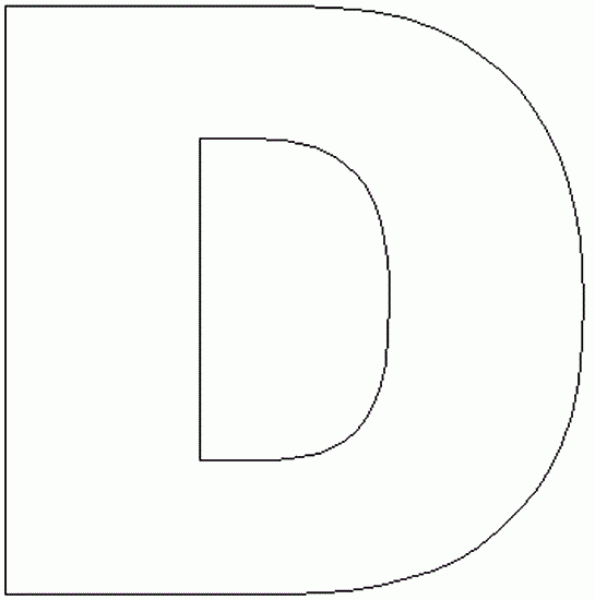 Letter D Template For Alphabet Crafts Preschool Crafts