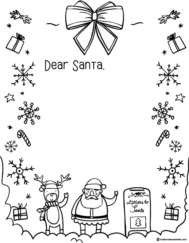 Letter To Santa Template The Best Ideas For Kids
