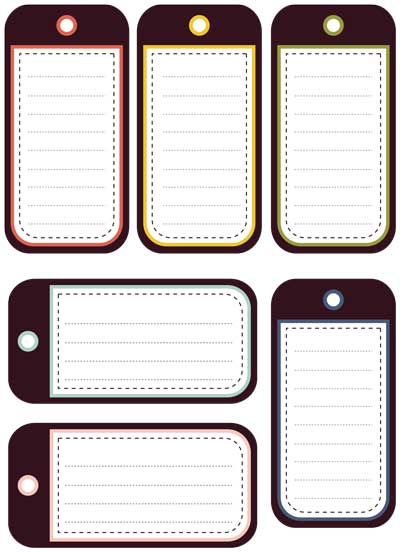 Luggage Tag Template Word Template Business