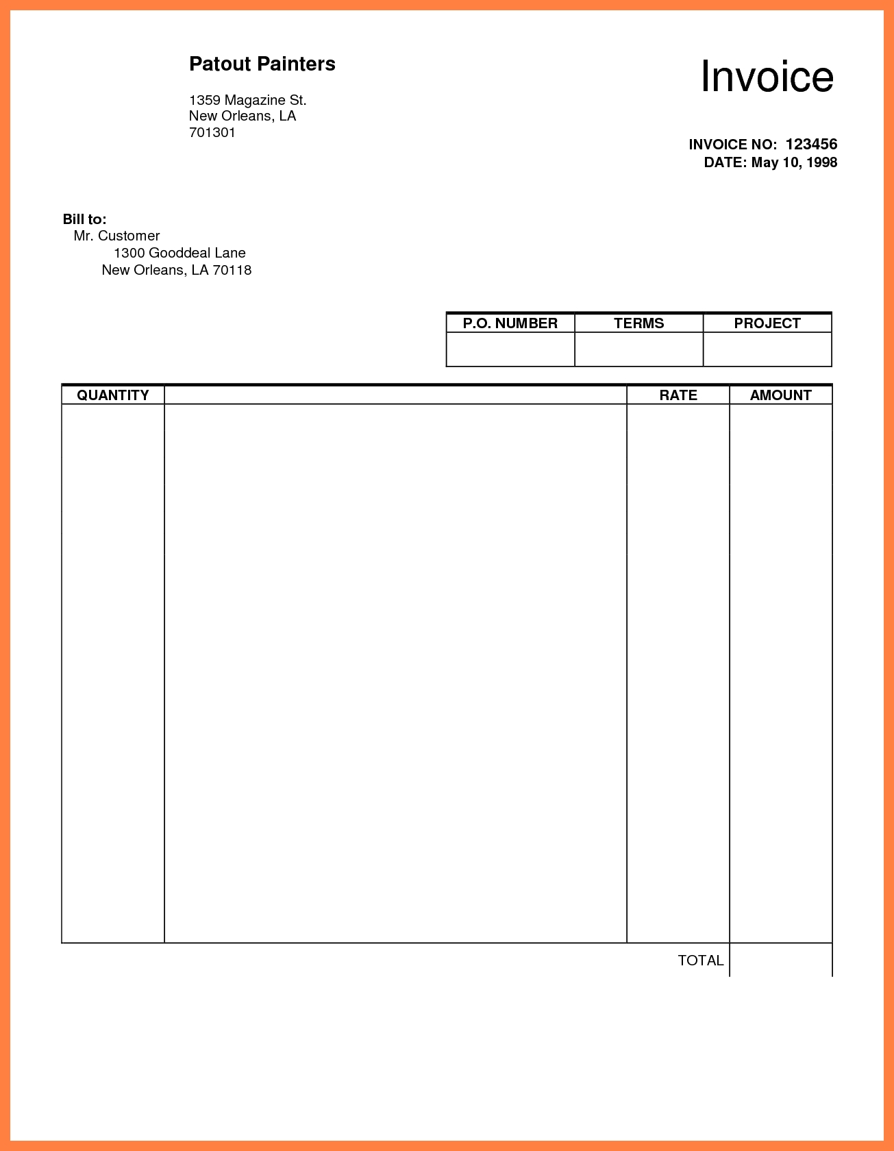 Make An Invoice In Google Docs Invoice Template Ideas