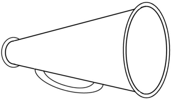 Megaphone Clipart Cheerleading Free Clipart Images 3 Clipartcow Cheer