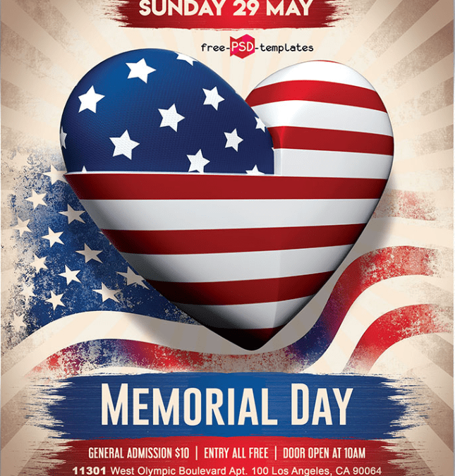 Memorial Day Flyer Template Free Download LTHEME