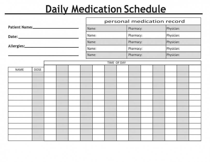 Monthly Medication Administration Record Template Excel Addictionary